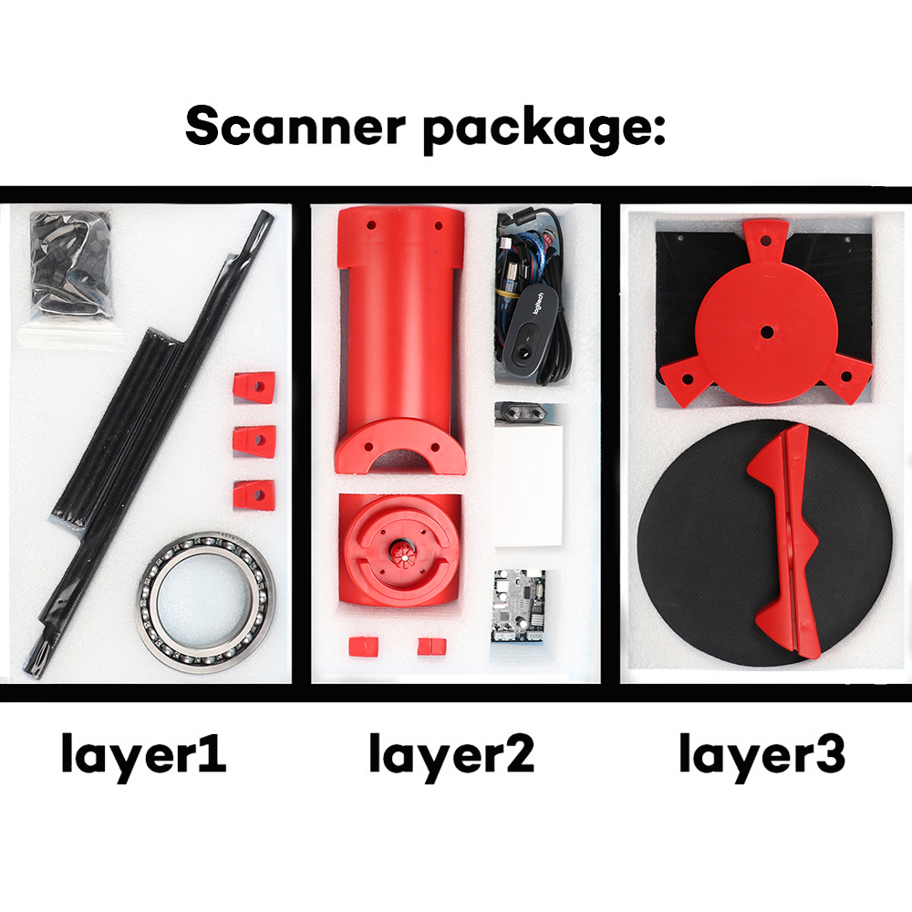 he3d reprap Open source Ciclop 3d scanner kit for 3d printer [SM29